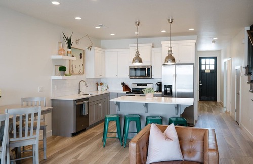 Washington Fields House | Palm Springs Heaven With Fire Pit and Game Table | Modern Desert Gem Townhome with Pool