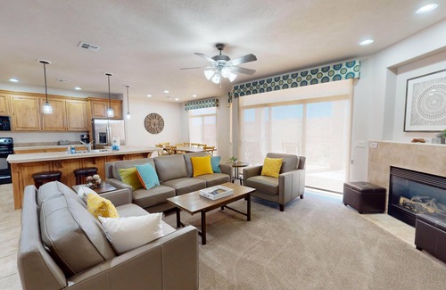 St. George Condo | Palm Tree Paradise. Pools, Waterslides, & More!