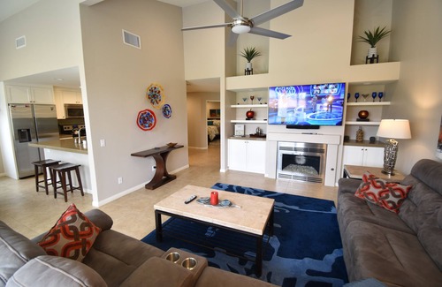 Palm Desert Condo | Palm Valley Country Club, remodeled 1647 SF, 3BD, 2BA on 18th tee, w/golf cart
