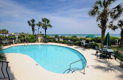 Myrtle Beach Condo | Palms Resort 404 - Updated 1 BR Ocean Front Unit