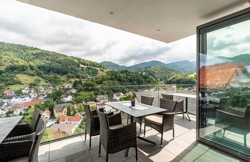 Buehlertal Apartment | Panorama Room 'Heustock' with Terrace, Wi-Fi and Air Conditioning