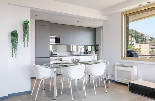 Mont Boron Apartment | Panoramic Sea View Top Floor Private Garage A/C