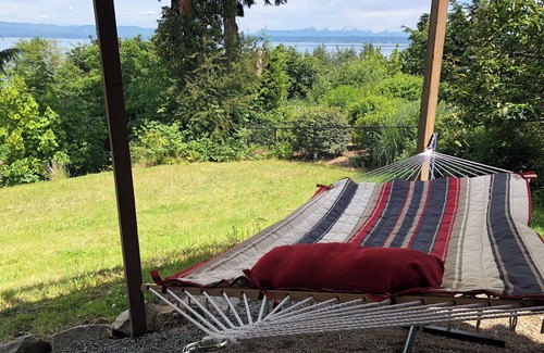 Camano Island House | Panoramic View House of Puget Sound with hot tub and walls of windows