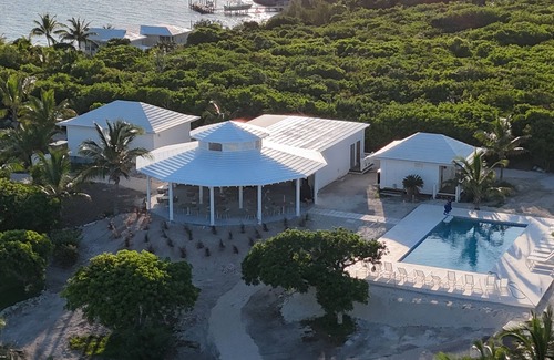 Great Guana Cay Villa | Panoramic views of the Pool, the Atlantic Ocean and the vibrant marina