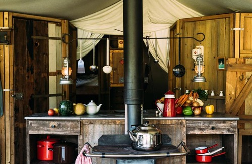 Llangower Other | Pant Y March Canvas Hideaway external shower
