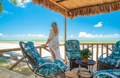 Barra de Santo Antonio House | Paraíso de Tabuba - casa de aluguel por temporada - 32km de Maceió-AL - Pé na areia - 24h de Frente para o mar