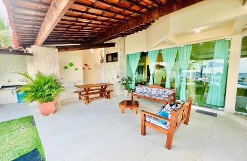 Barra de Santo Antonio House | Paraíso de Tabuba - casa de aluguel por temporada - 32km de Maceió-AL - Pé na areia - 24h de Frente para o mar