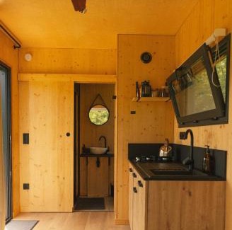 Lalleu Ski Chalet | Parcel Tiny House Carré d'Ach, campagne près de Rennes