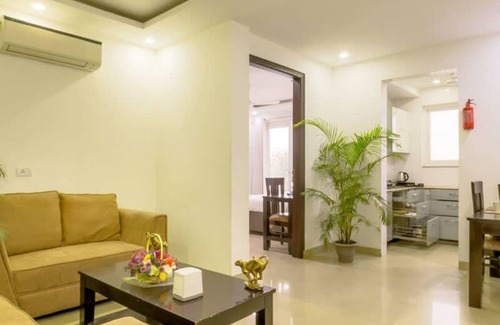 Sushant Lok Apartment | Parfait Street 2Bhk service apartment near Fortis