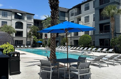 Braeswood Place Apartment | Paris themed apartment in medical center area