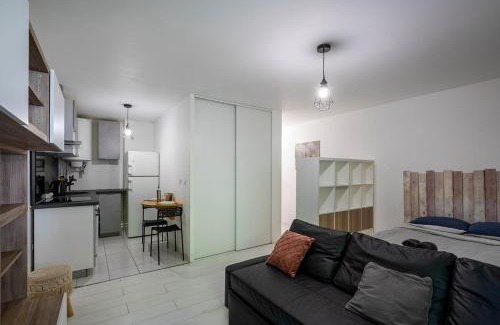 Bezons Apartment | Parisian Chic & Spacious Studio with Parking