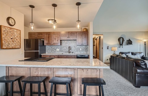 Historic District Condo | Park Place Peak 9 Condo: Ski In, Stroll To Shuttle