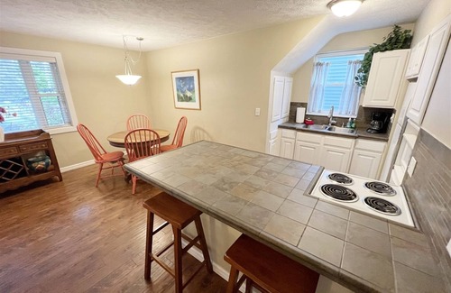 Saugatuck House | Park Side: Downtown Saugatuck Main Level Apartment, Fire Pit, BBQ