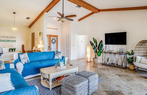 Lochmoor Waterway Estates House | Park-view, dog-friendly home with pool, lanai & AC - near golf, beaches & dining
