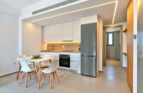 Naousa Apartment | Paros Gem - Opal Apartment with balcony