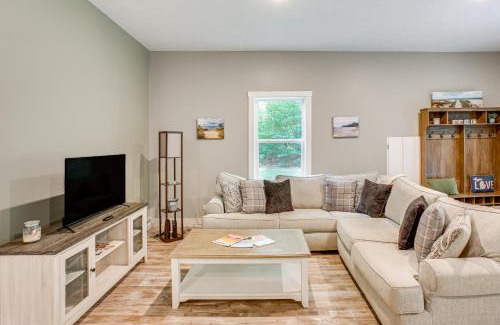 Lake Ann House | Patio, Grill and Fire Pit Traverse City Home