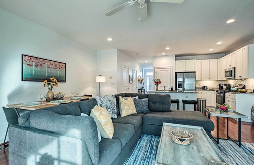 Rehoboth Beach House | Patio & Pool Access: Rehoboth Beach Retreat