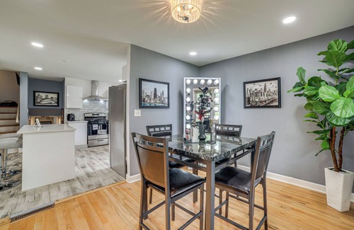 South Holland House | Patio & Yard: Quiet Home in Chicago Area