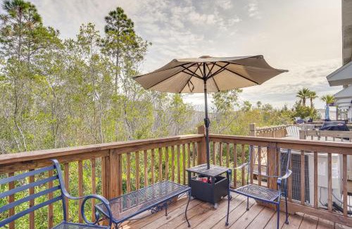 Thomas Drive House | PCB Townhome with Deck and Pool Access 3 Mi to Beach!