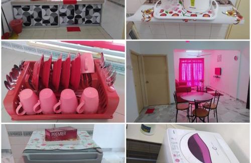 Tanjung Tanah Merah Apartment | PD Laguna Homestay Blue & Purple