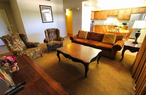 St. George Condo | Peaceful 2BR w/Pools & Fireplace