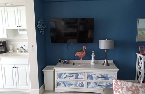 Volusia County Apartment | Peaceful and clean beach studio with ocean and city views in Daytona Beach