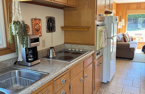 Fish Creek House | Peaceful, Cozy, Clean, Fun Mid-Century Stay! Backyard Oasis Waterfall, Fireplace