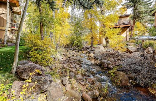 Vail House | Peaceful creek view from the deck! Walk to Shuttle