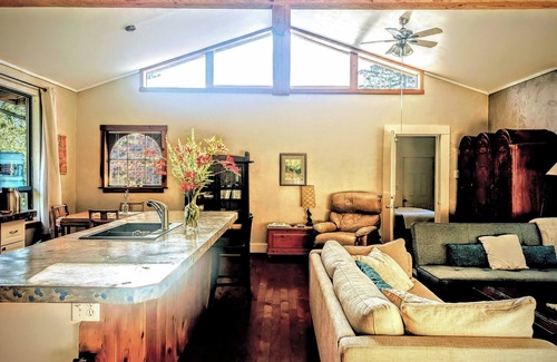 Denman Island House | Peaceful Island-style garden filled acreage