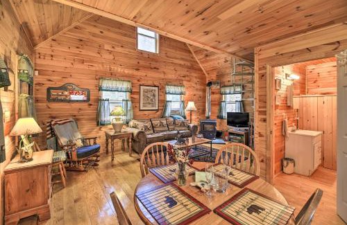 Butler Apartment | Peaceful Mountain City Cabin with Porch and Fire Pit