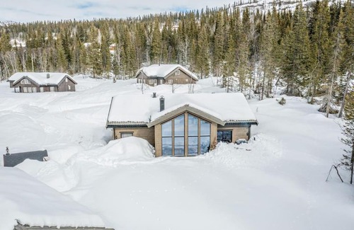 Oystre Slidre Ski Chalet | Peaceful Oasis. Panoramic forest- & mountain view. Sauna.