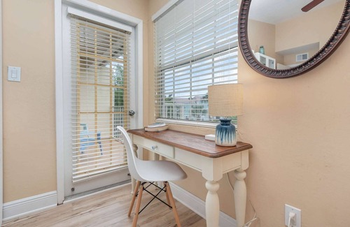 Ocean Side Village Condo | Peacock · Bright Beachy King Bed Condo · Half Mile to Beach