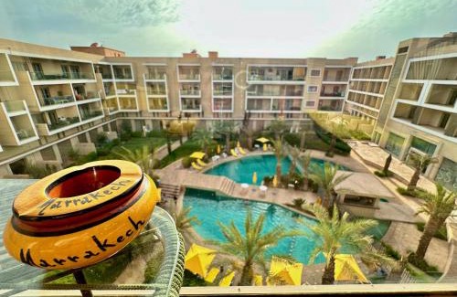 Marrakech Apartment | PEARL GARDEN Luxueux Studio Chic Piscine Terrasse Netflix IPTV Parking