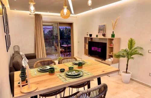 Marrakech Apartment | Pearl Garden Studio Luxueux Piscine Sunny Terrasse