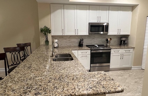 Estero Condo | Pelican Sound GC, Luxury 1st Floor Condo, All New Island Decor, Close to Beaches