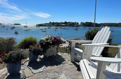 West Boothbay Harbor Cottage | Pennoyer Point Cottage - 4 BR Waterfront Cottage B- Mooring Access + Shared Dock