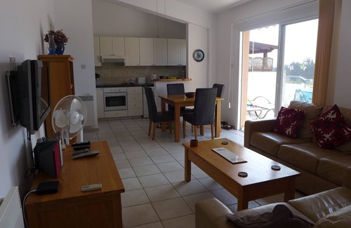 Paphos Apartment | Penthouse Apartment With Access To Two Swimming Pools, large balcony and WiFi