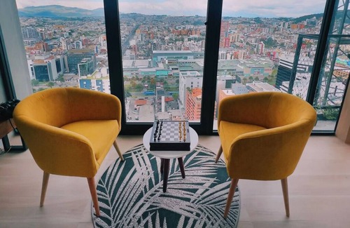 La Carolina Apartment | Penthouse de Lujo en el IQON piso 28 vista loca