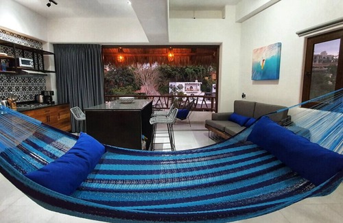 Sayulita Apartment | Penthouse Studio 2 blocks from beach & ROOFTOP POOL