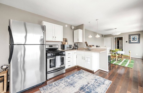 Arnolds Park Apartment | Penthouse Suite, gorgeous West Lake Okoboji views, 1 BDRM above shopping center