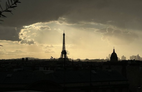 6th Arrondissement Apartment | Penthouse with Sunset Terrace and Eiffel Tower View in Saint Germain