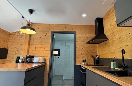Rochesson Ski Chalet | Perce-Neige : 2p, cosy chalet, private spa, mountain view