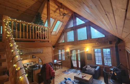 Glacier Cabin | Perfect chalet accommodations tucked into the most wonderful towering trees!