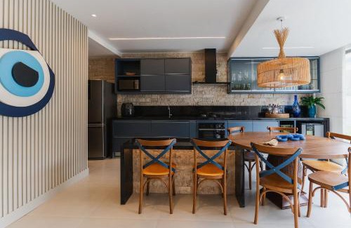 Barra Grande Apartment | Perfeitos para família! Pé na areia com 2 suítes na Praia do Mutá!