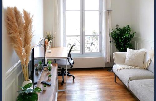 La Garenne-Colombes Apartment | Perle Haussmannienne 1900 - Cosy - Centre ville