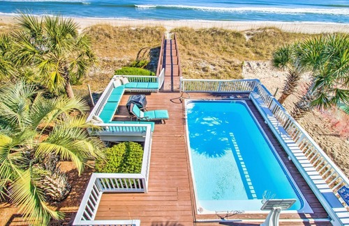 North Carolina Coast House | Perma Grin at Kure Beach, Ocean front, private pool and hot tub