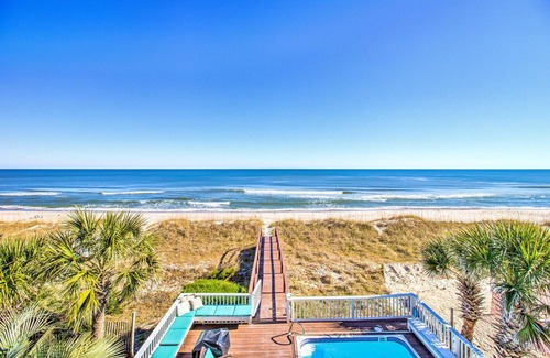 North Carolina Coast House | Perma Grin at Kure Beach, Ocean front, private pool and hot tub