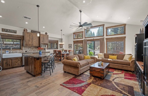 Kings Beach House | Pet-Friendly Cabin | Walk to Kings Beach, Fenced Yard, Patios, Games & A/C