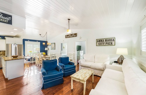 Anna Maria House | Pet Friendly Private Home with Heated Pool, Close to Shopping