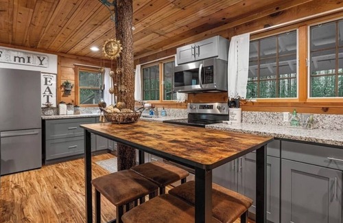 Welches Cabin | Pet friendly cabin with WiFi, AC and workspace in gorgeous Mount Hood Village